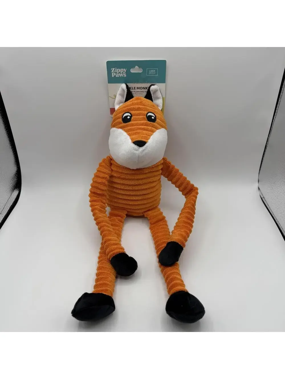 ZippyPaws Squeaky Plush Dog Toy Large Crinkle Fox ZPC-0010 Zippy Paws